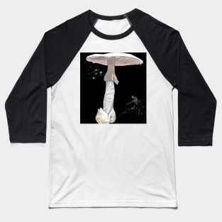 Amanita Virosa The Destroying Angel Mushroom Baseball T-Shirt